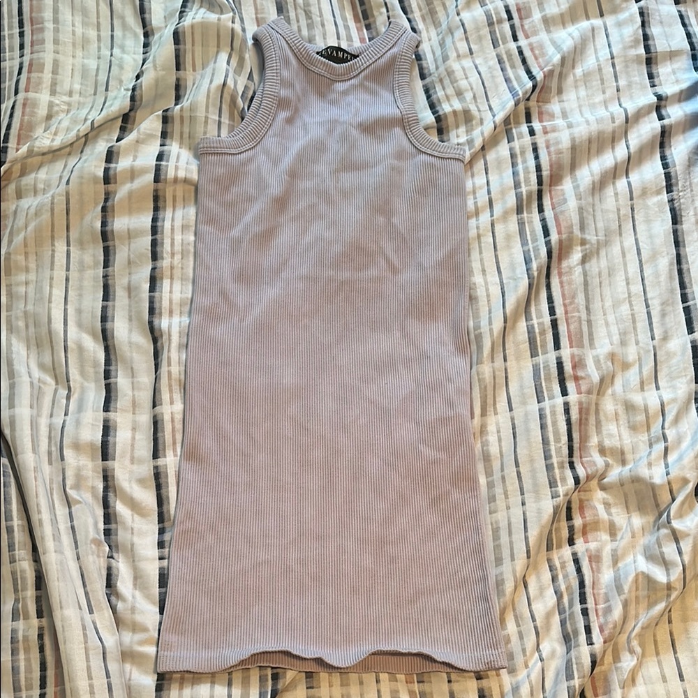 AKIRA Women's Ribbed Tank Top - Gray